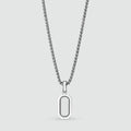 Durwās - Arch Pendant Silver with Black Diamonds