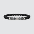 Tawazun – Black Snow Beaded Bracelet 6mm