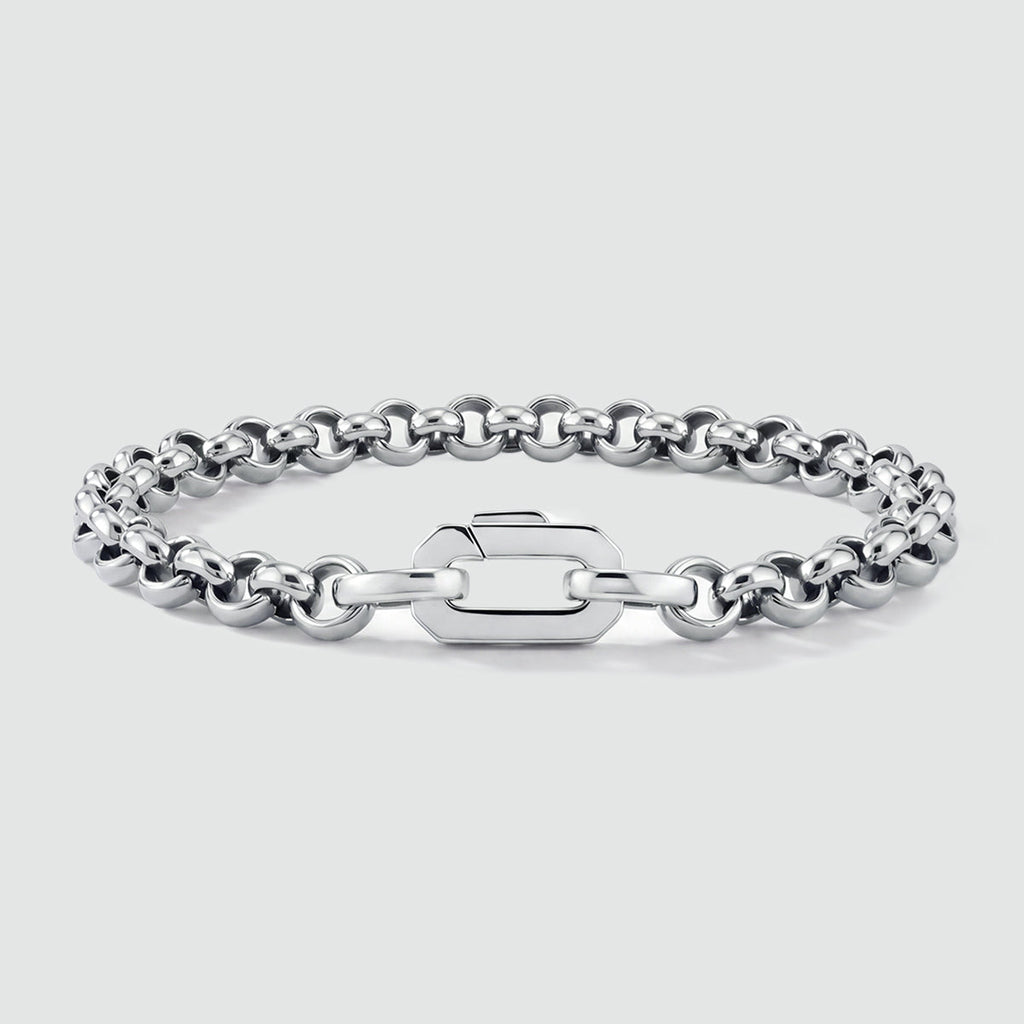 Ishak - Sterling Silver Chain Link Bracelet 6mm