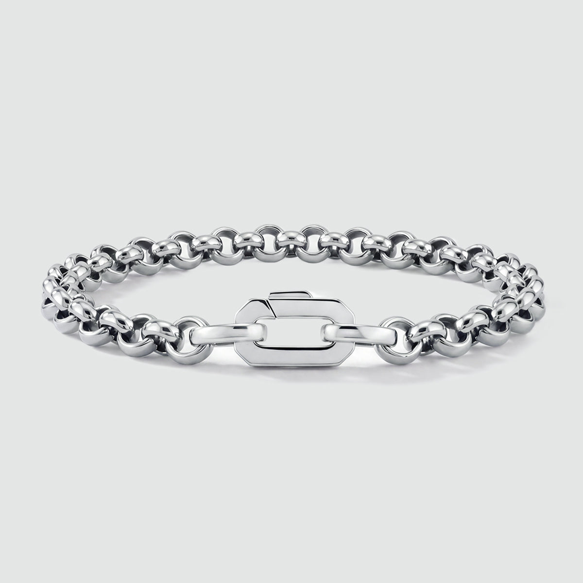 Ishak - Sterling Silver Chain Link Bracelet 6mm