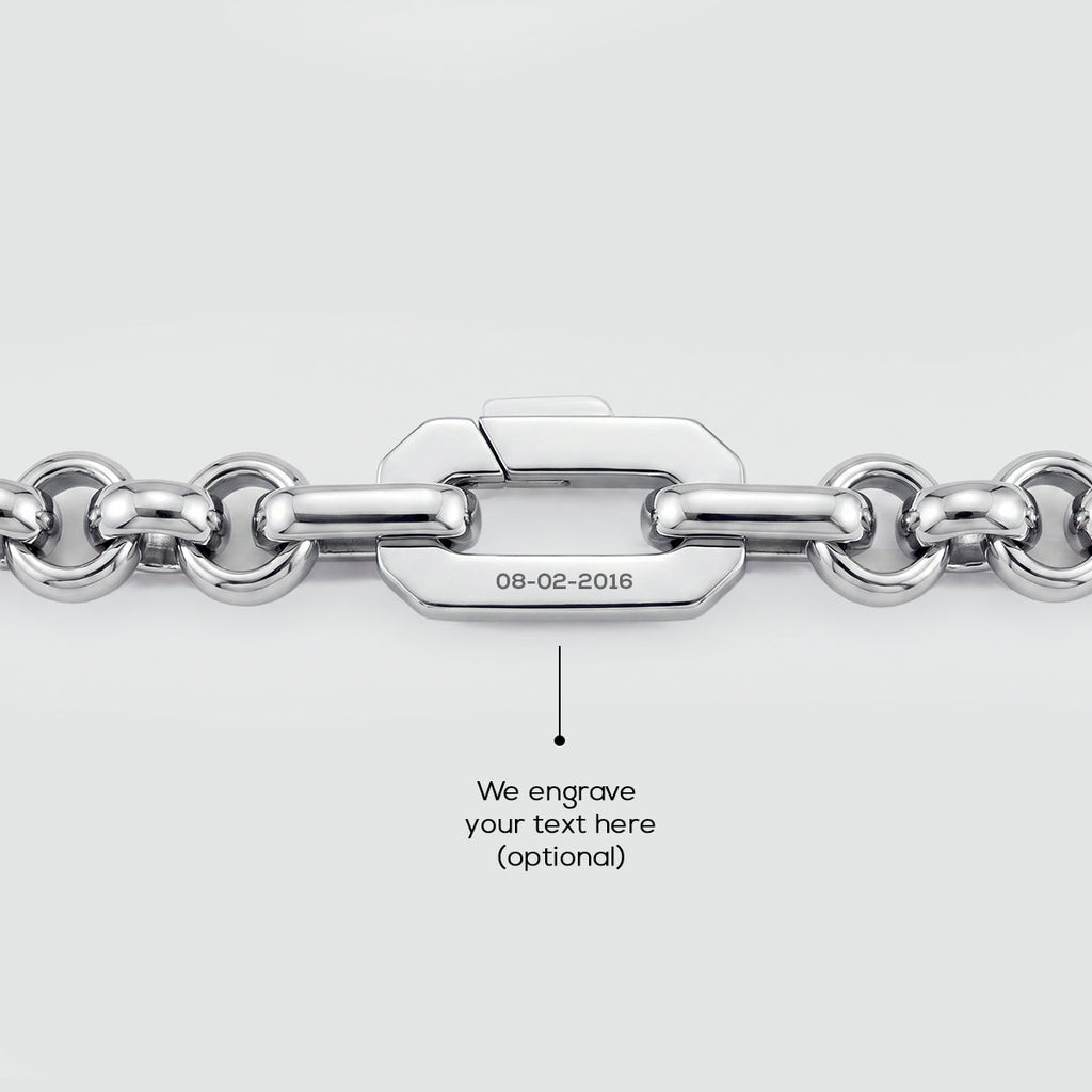 Ishak - Sterling Silver Chain Link Bracelet 6mm