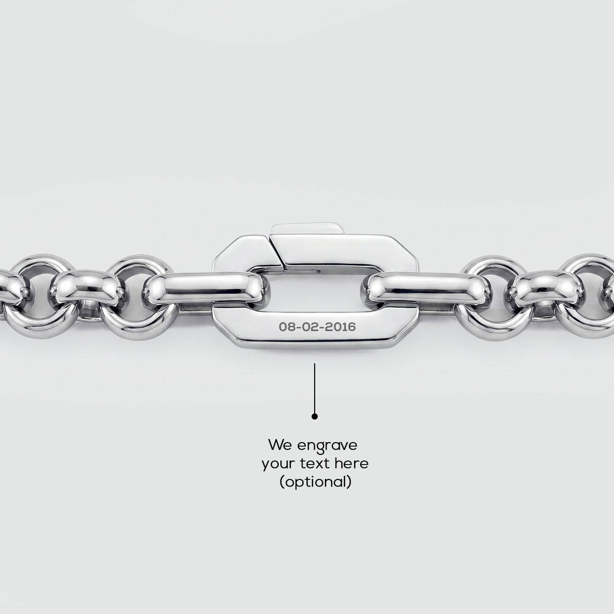 Ishak - Sterling Silver Chain Link Bracelet 6mm