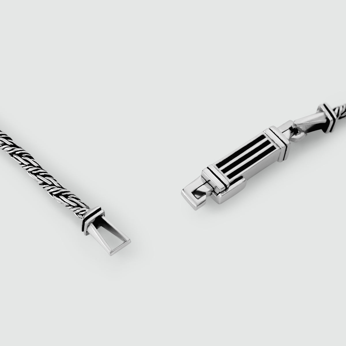 Nadir - Sterling Silver Twisted Rope Chain Bracelet – 3mm