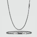 Nadir Twisted Rope Chain and Bracelet - set