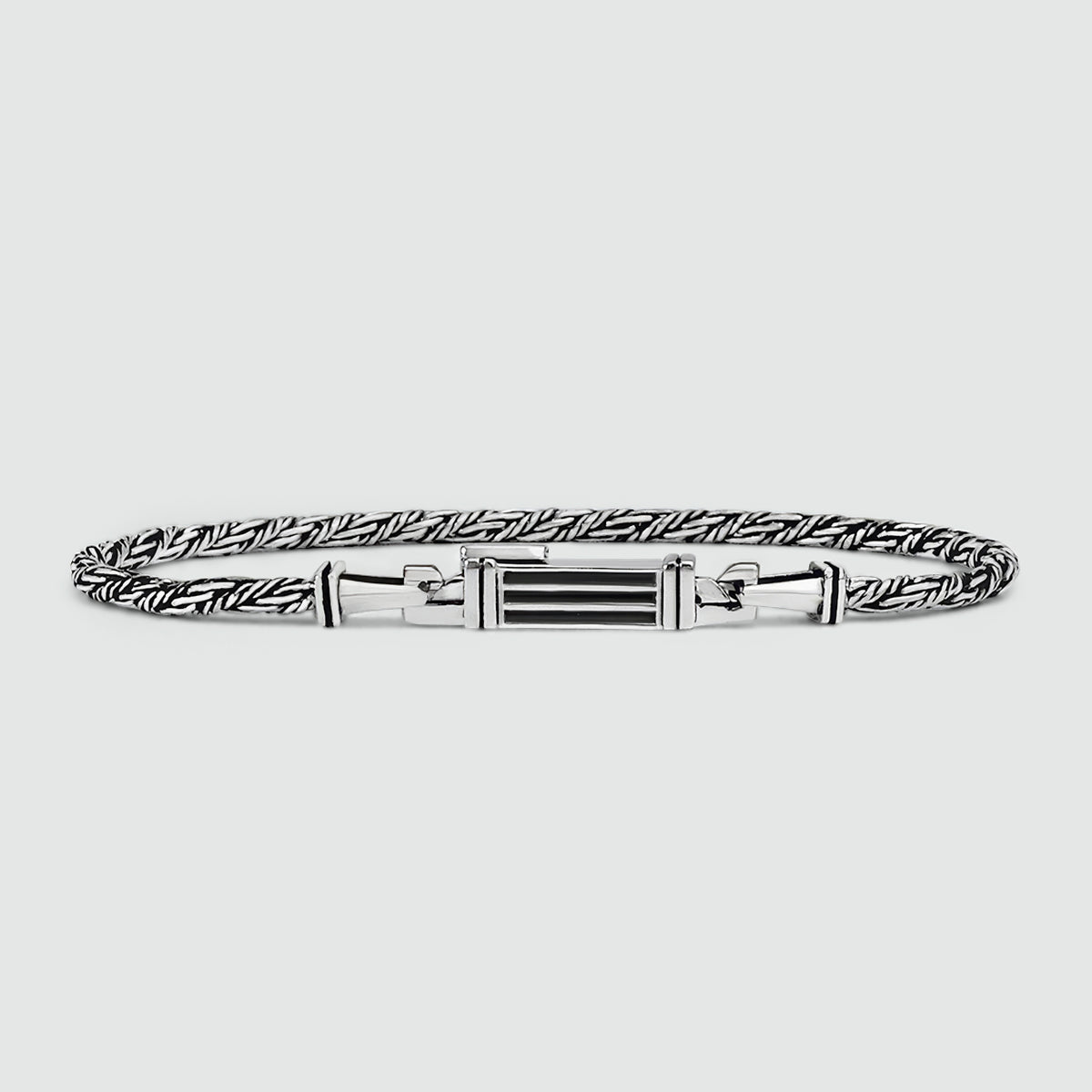 Nadir - Sterling Silver Twisted Rope Chain Bracelet – 3mm