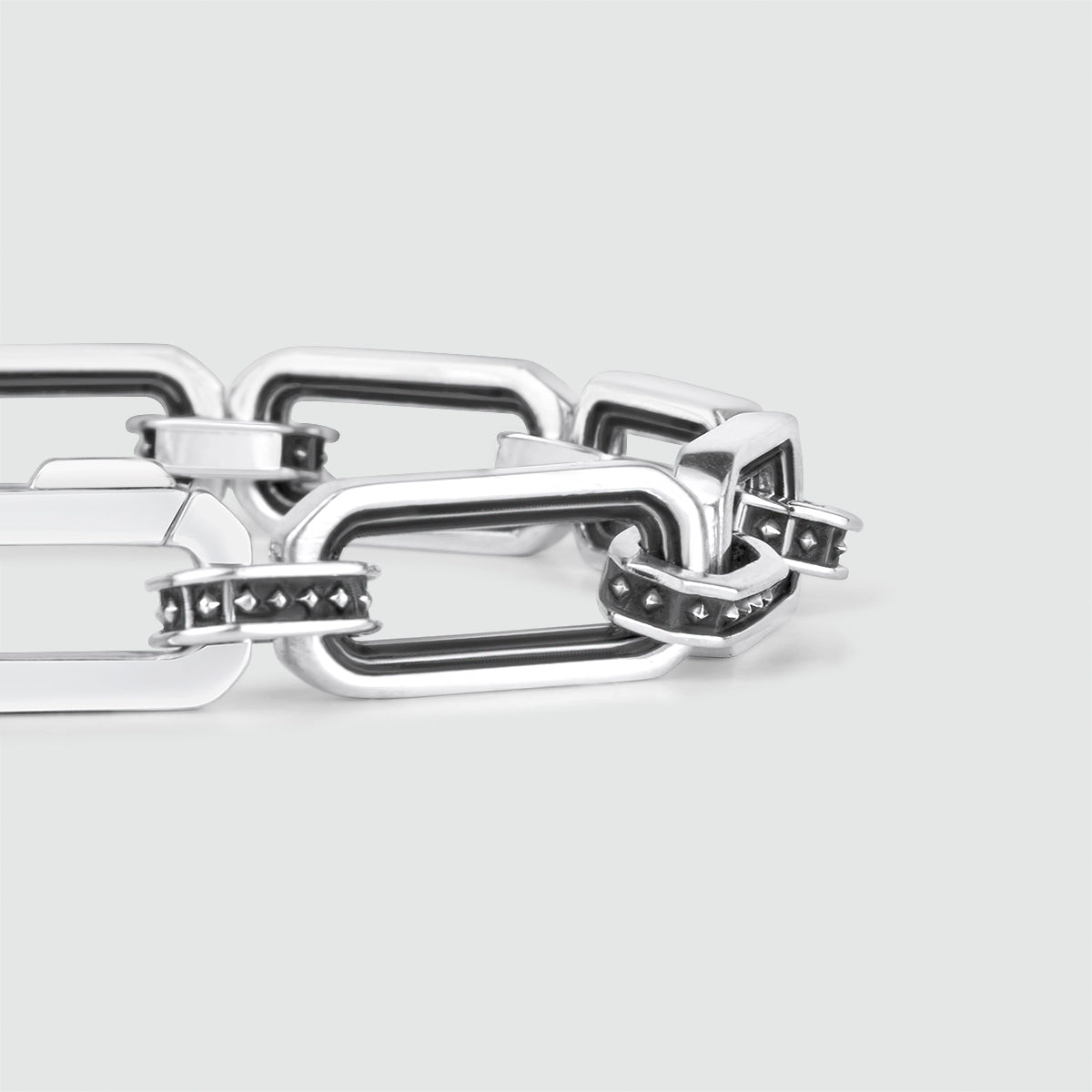 Aqwas - Sterling Silver Chain Link Bracelet 9.5mm