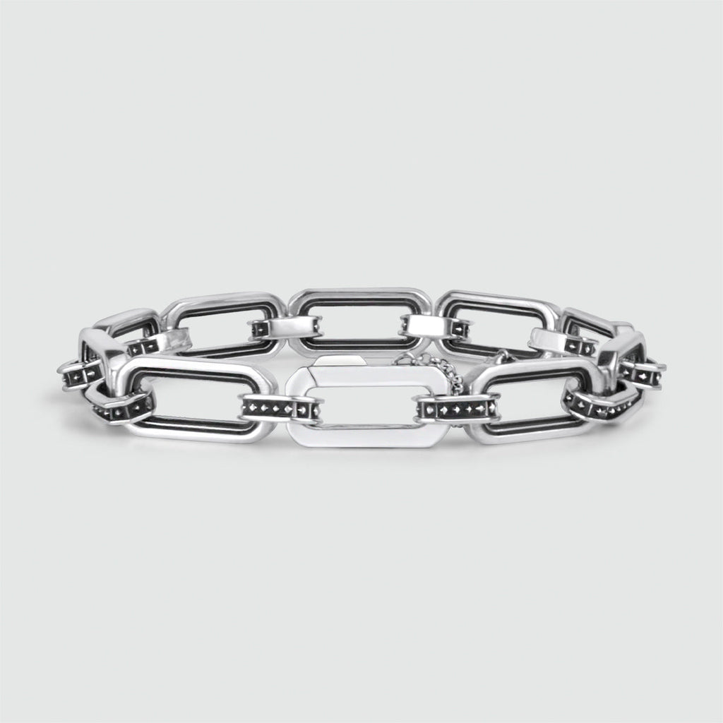 Aqwas - Sterling Silver Chain Link Bracelet 9.5mm