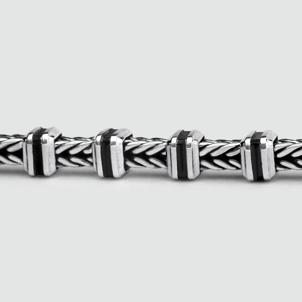 Khaled - Sterling Silver Brutalist Bracelet 6.5mm