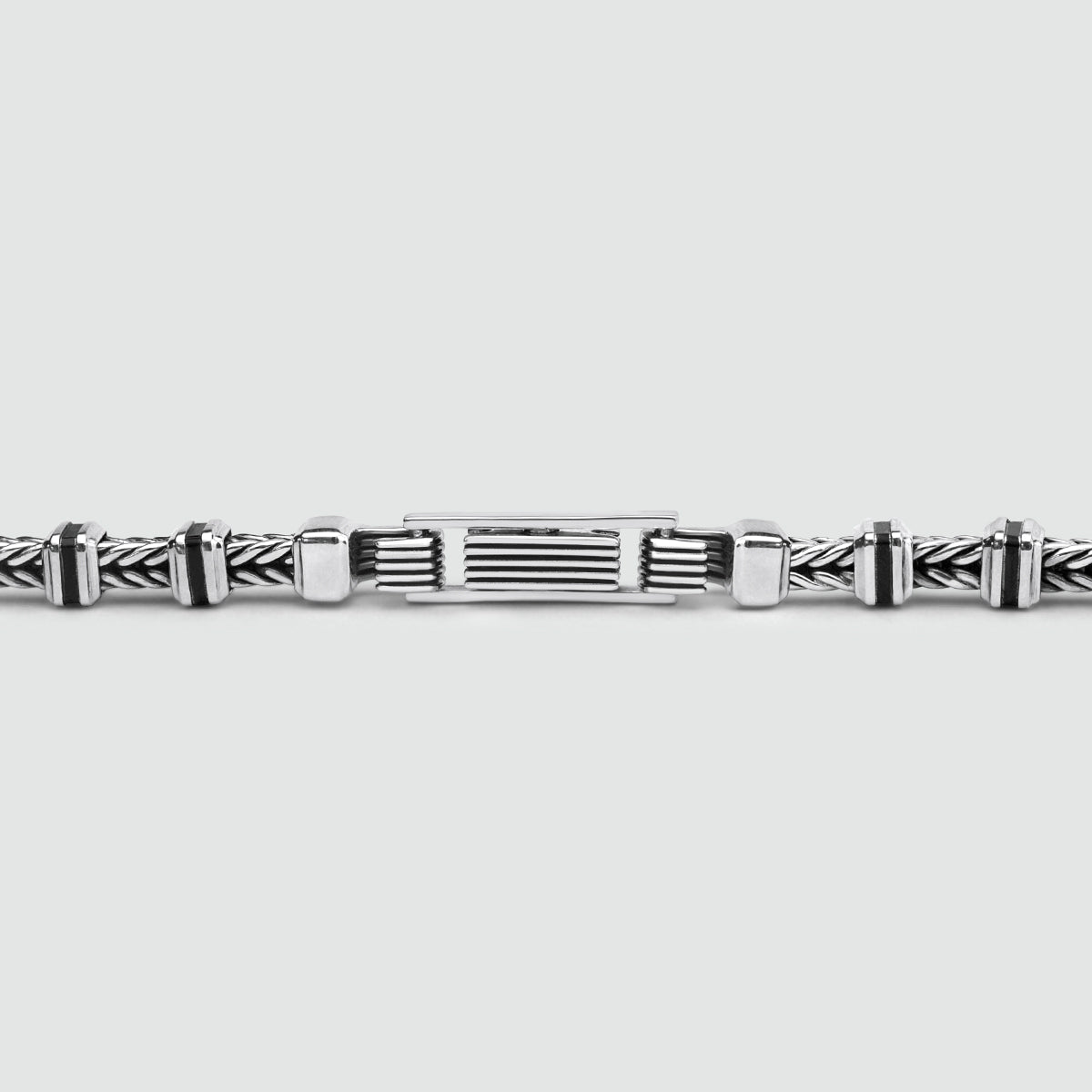 Khaled - Sterling Silver Brutalist Bracelet 6.5mm