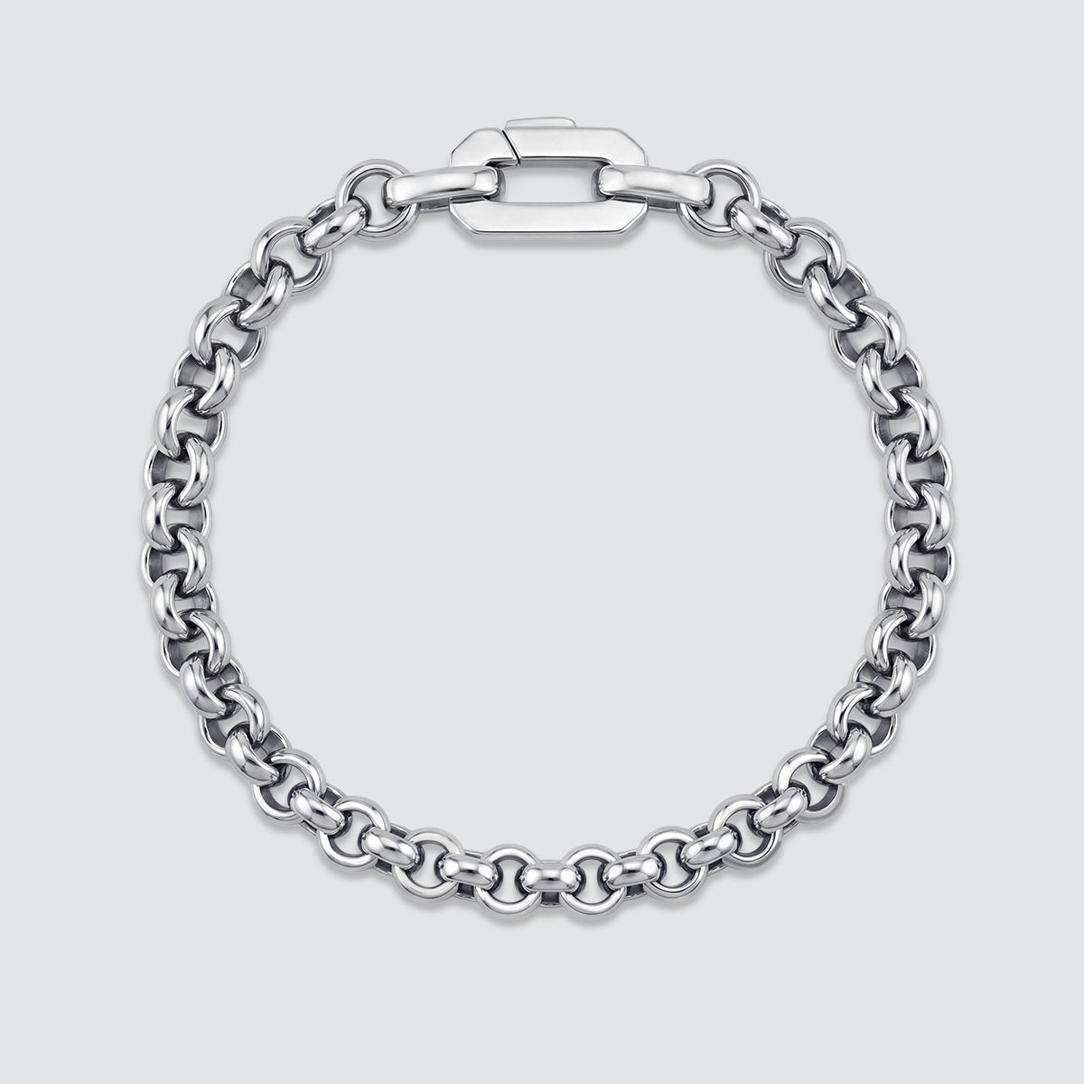 Ishak - Sterling Silver Chain Link Bracelet 6mm