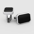 Rael – Black Onyx Silver Cufflinks 12mm