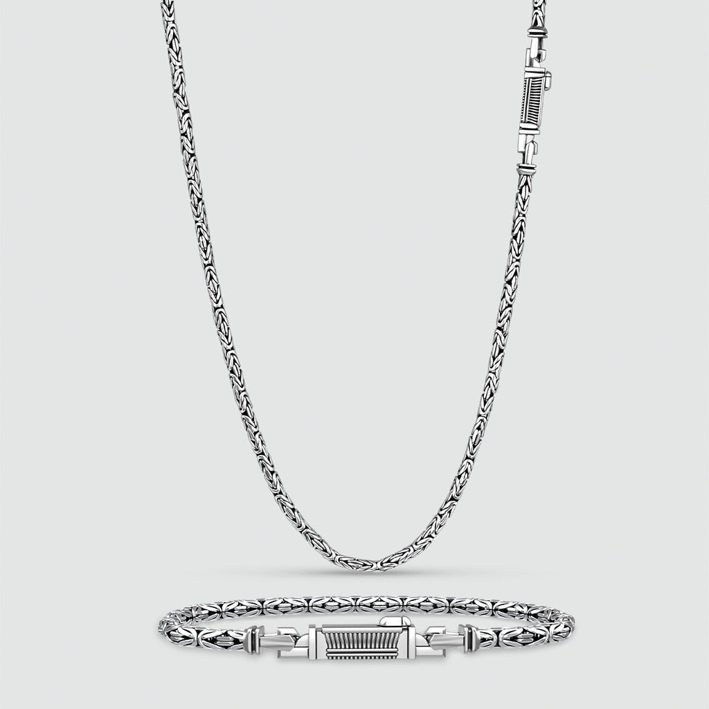 Ramsi Cavetto Chain and Bracelet - set