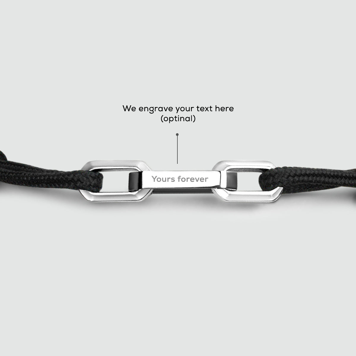 Aarif – Black Rope Chain Link Bracelet