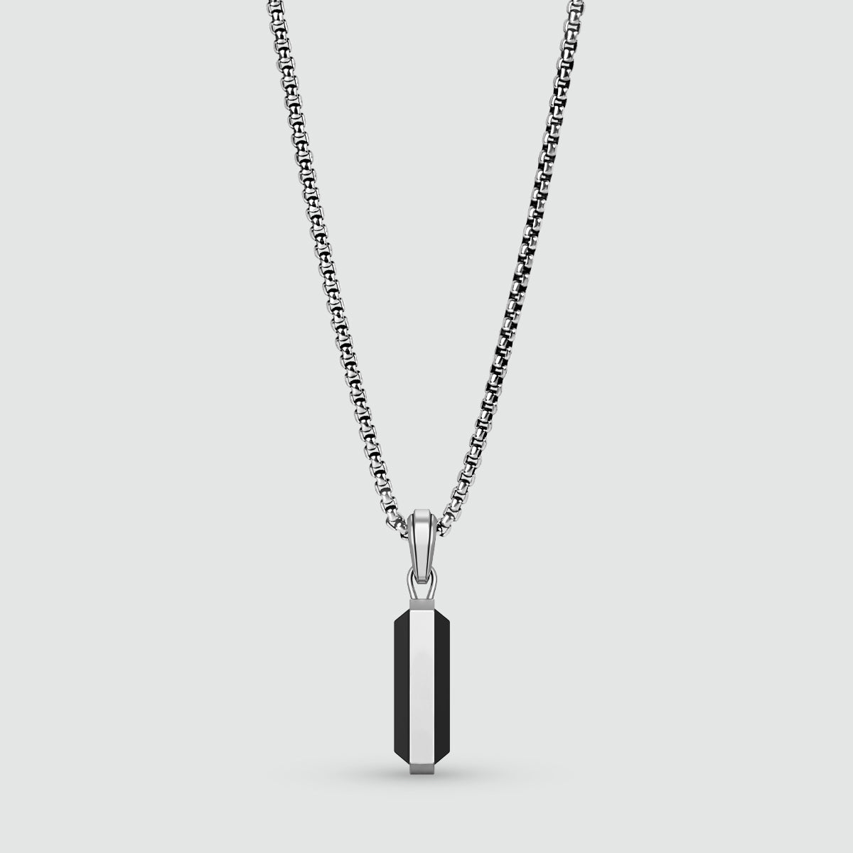 Samir – Sterling Silver Black Onyx Pendant