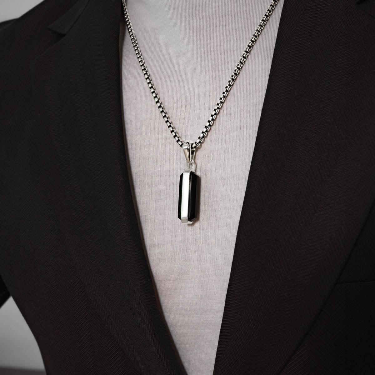 Samir – Sterling Silver Black Onyx Pendant