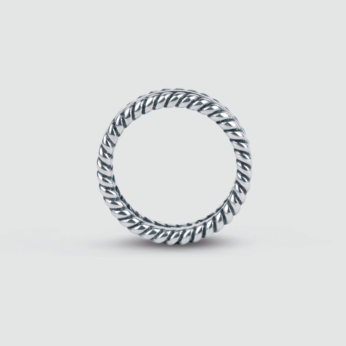 Zahir - Sterling Silver Feather Ring 6mm