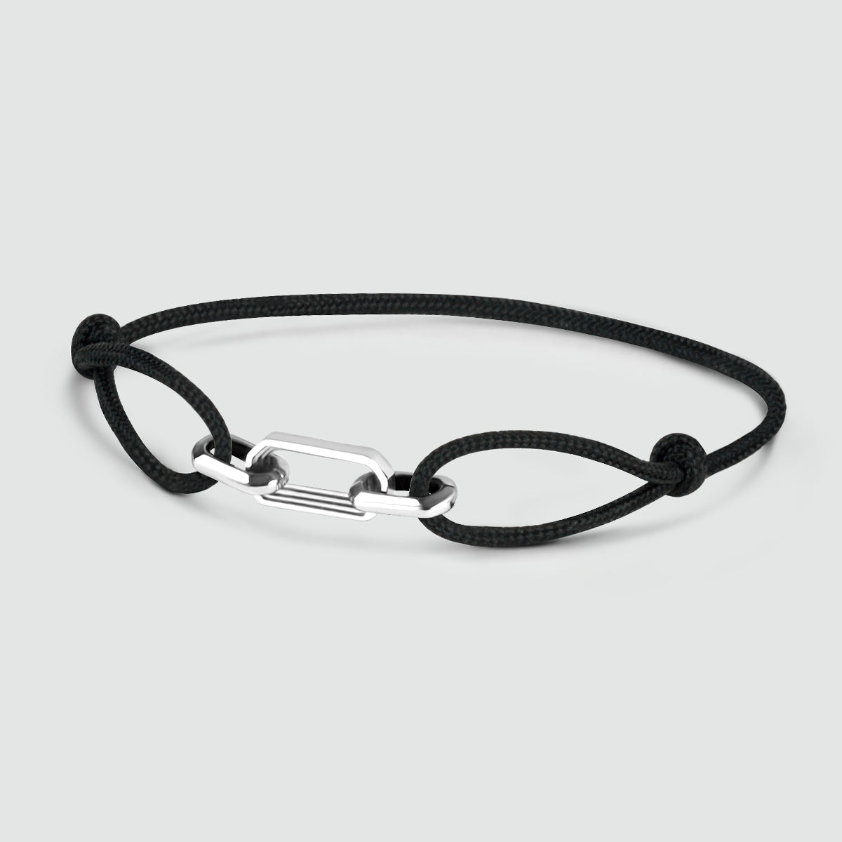 Aarif – Black Rope Chain Link Bracelet