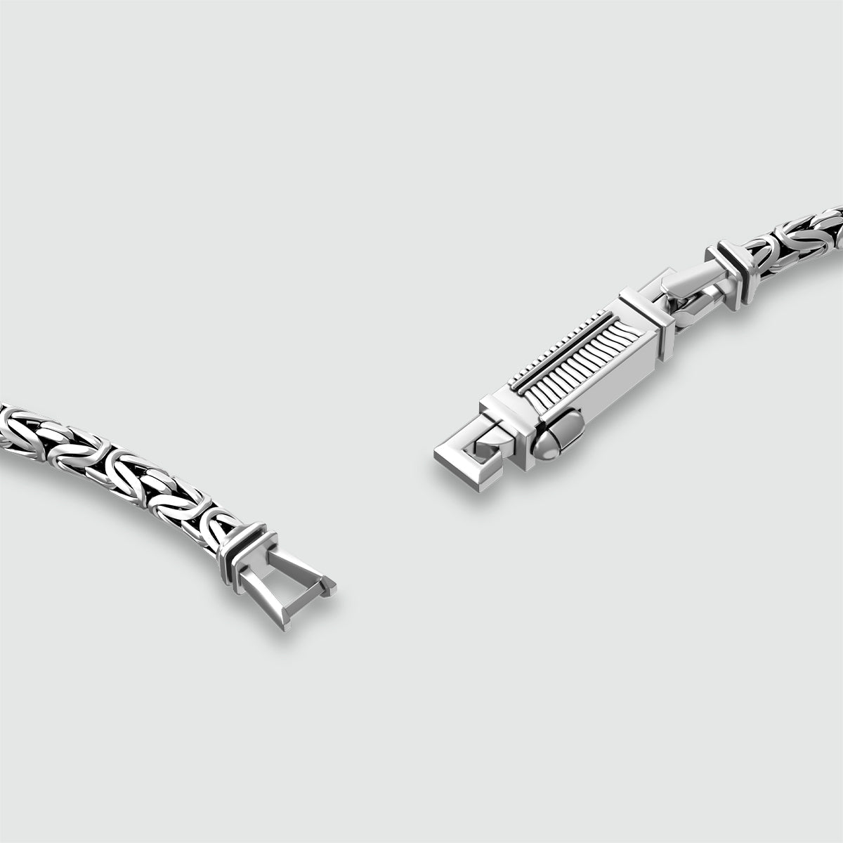 Ramsi - Cavetto Sterling Silver Byzantine Bracelet 3.5mm