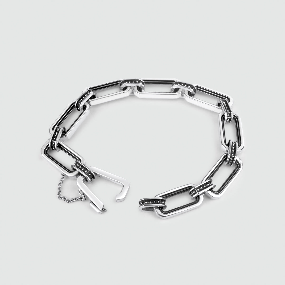 Aqwas - Sterling Silver Chain Link Bracelet 9.5mm
