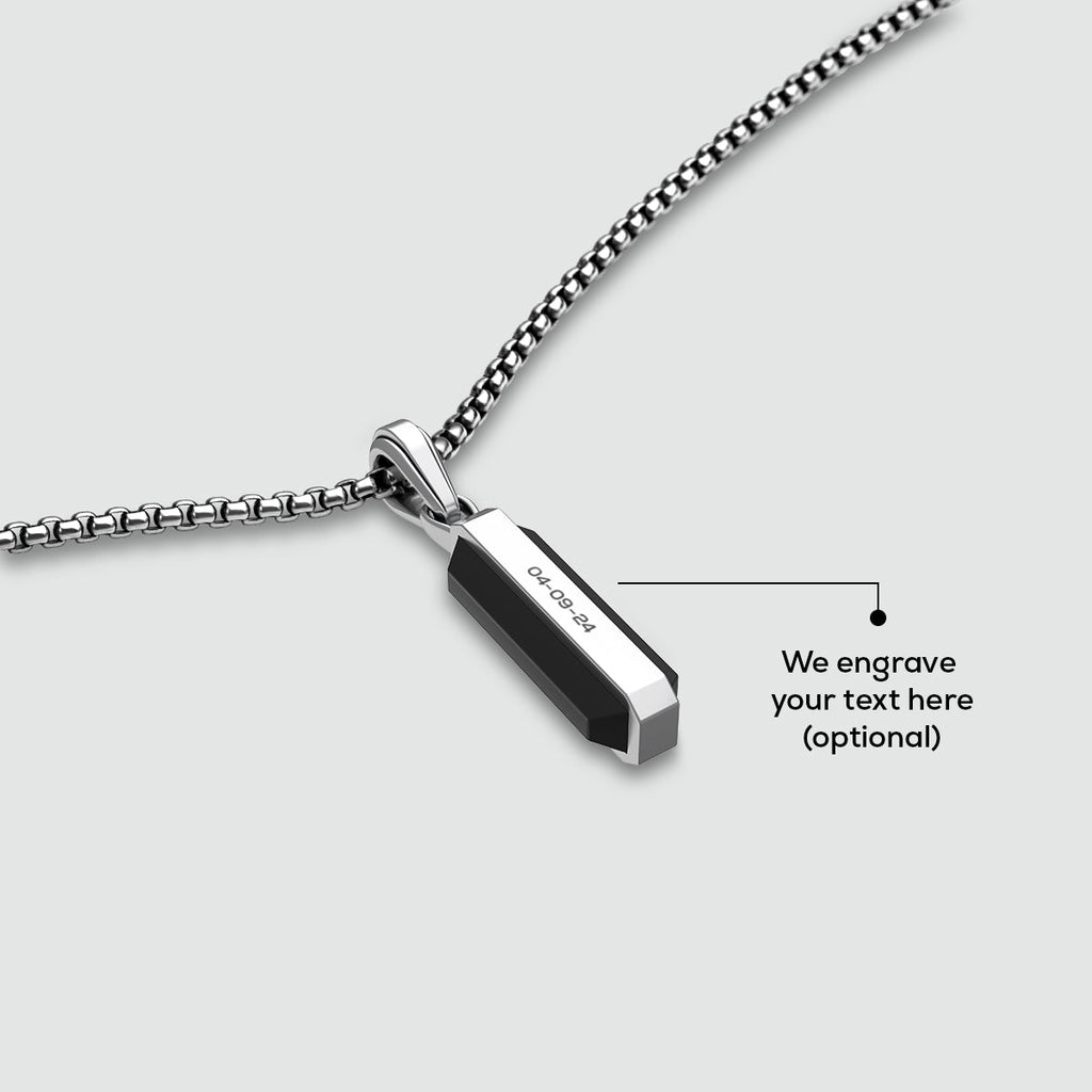Samir – Sterling Silver Black Onyx Pendant
