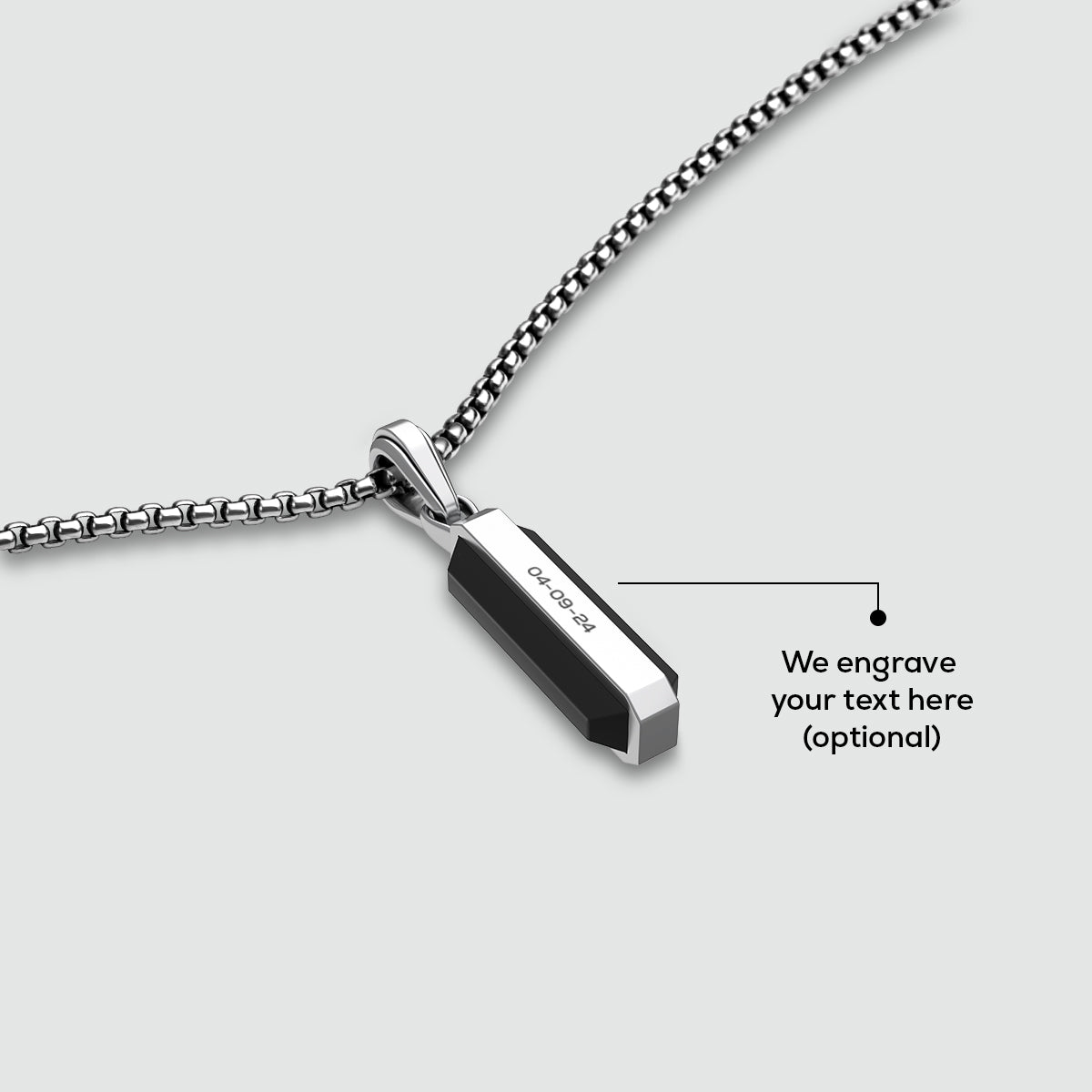 Samir – Sterling Silver Black Onyx Pendant