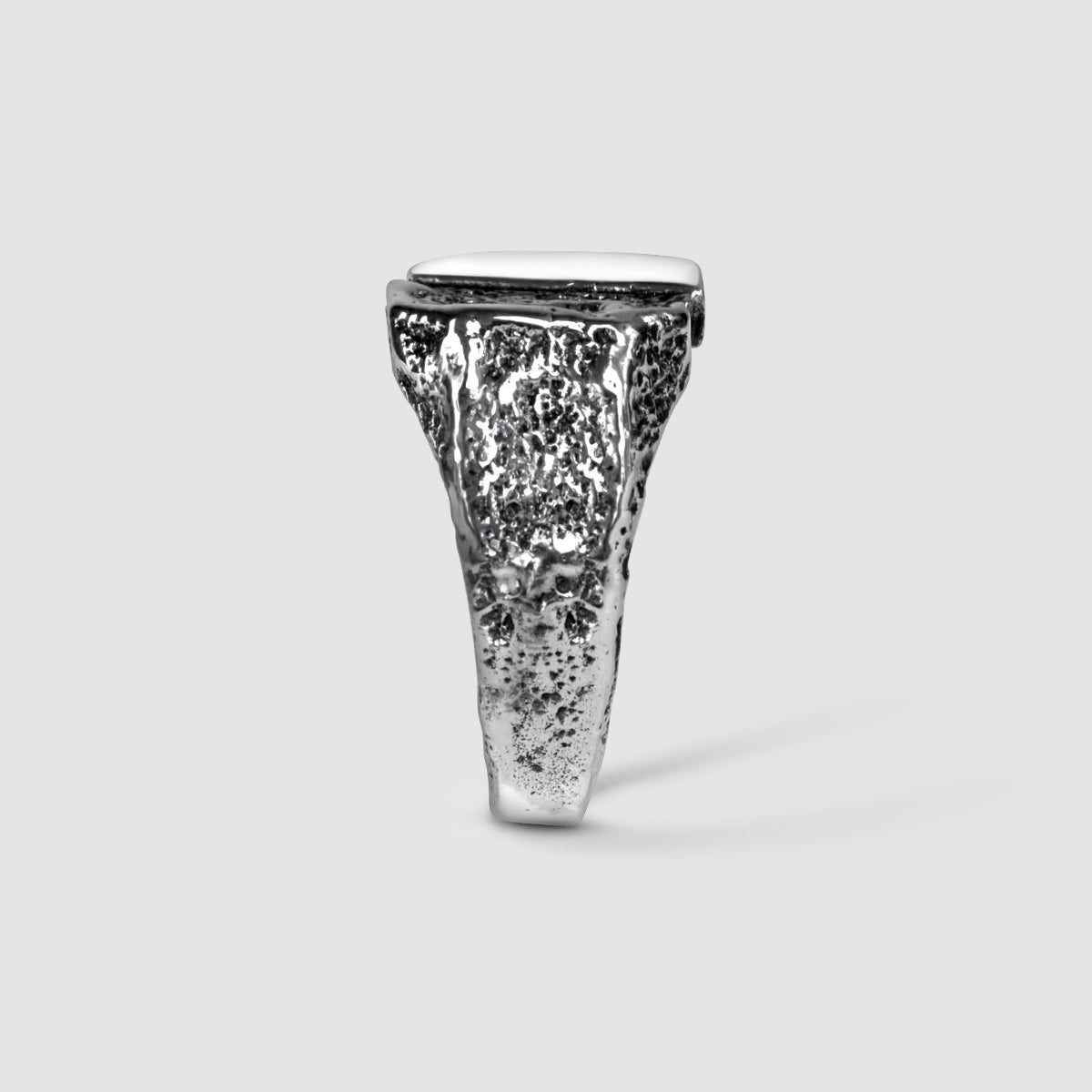 Tawasul - Split Silver Signet Ring 13mm